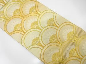 アンティーク　花青海波模様織り出し袋帯（材料）